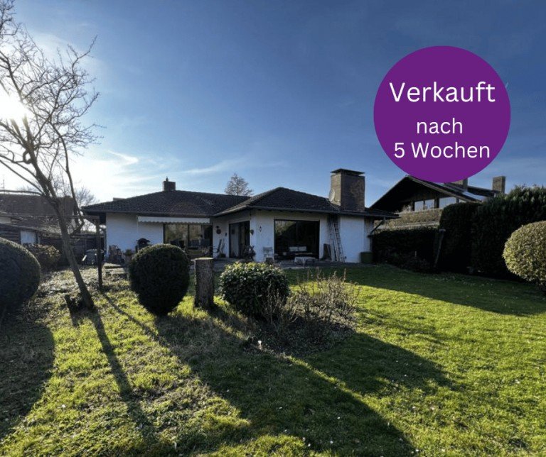 verkauft Gau-Bischofsheim Bungalow Gau-Bischofsheim: Bungalow mit ELW - offenes Wohnen auf einer Ebene mit viel Platz & gro�em Areal