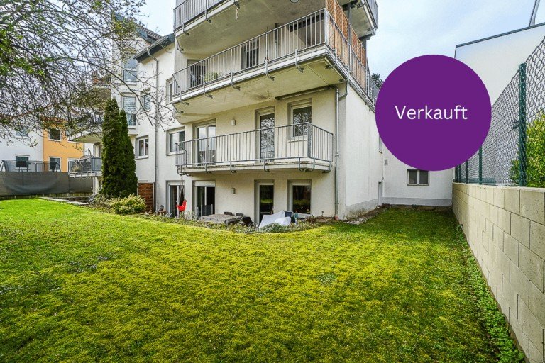 verkauft W�rrstadt Etagenwohnung F�r Anleger: Vermietete praktische 2 Zimmerwohnung mit gro�er Terrasse, Gartenanteil und Stellplatz