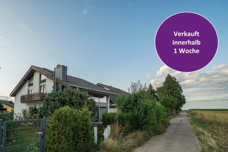 Haus Klein-Winternheim - K�hler Immobilien e.K. Klein-Winternheim Einfamilienhaus ATTRAKTIVES FREISTEHENDES SPLITLEVEL-HAUS MIT GALERIE & GARAGE IN DIREKTER WEITSICHT - FELDRANDLAGE