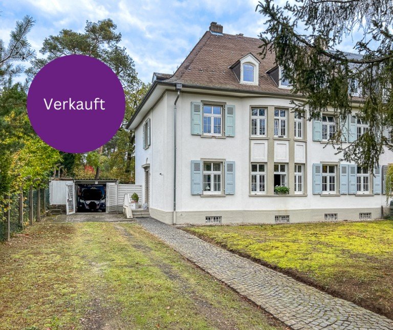 verkauft Mainz / Gonsenheim Doppelhaush�lfte Denkmalgesch�tzte 2-3 Familien-DHH in begehrter Gonsenheimer Villenlage nur wenige Meter zum Wald.