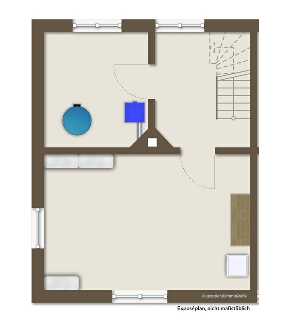 Grundriss UG Einfamilienhaus Mainz / Bretzenheim